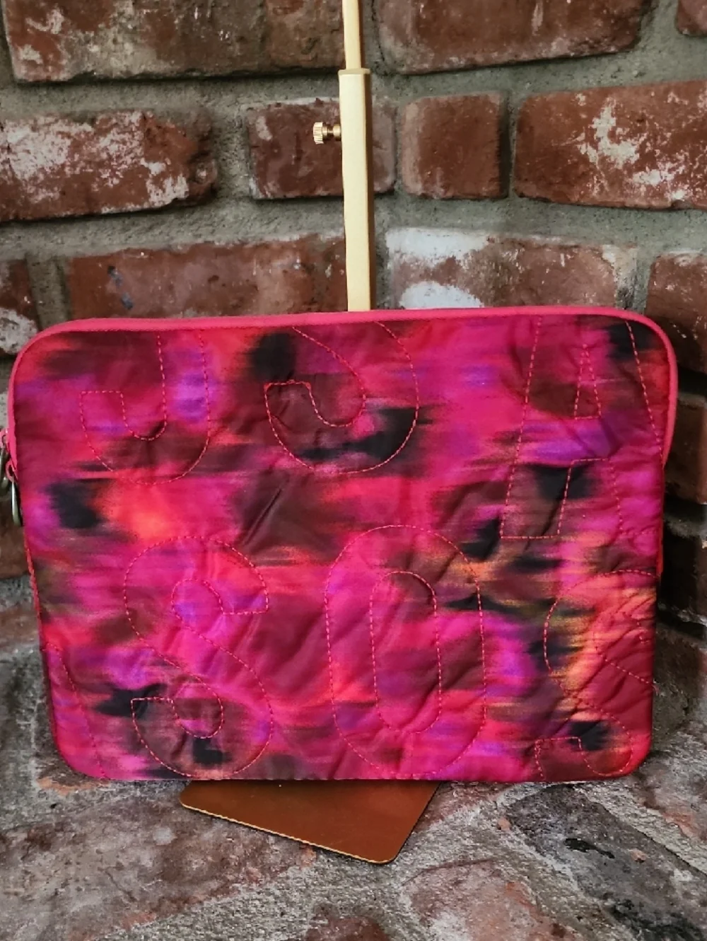 Marc by Marc Jacobs Large Quilted Nylon Laptop Sleeve 13” Pink iPad Case